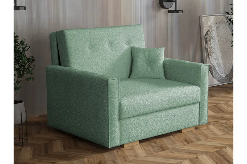 Ajiz Bäddsoffa 2-sits i Bouclé, Grön