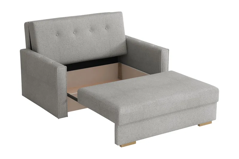 Ajiz Bäddsoffa 2-sits i Bouclé - Vit - Möbler - Vardagsrum - Bäddsoffor
