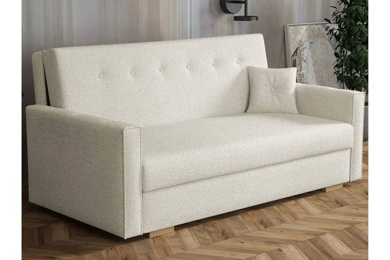 Ajiz Bäddsoffa 3-sits i Bouclé, Beige