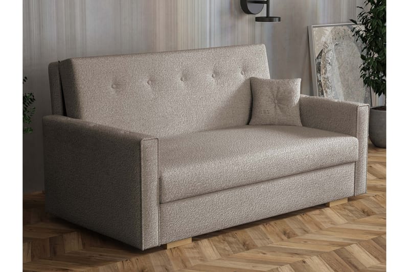 Ajiz Bäddsoffa 3-sits i Bouclé, Grå