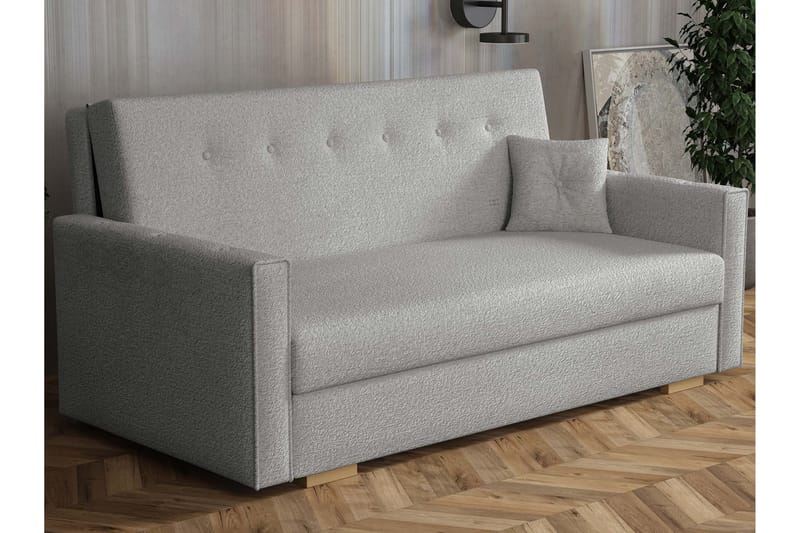 Ajiz Bäddsoffa 3-sits i Bouclé - Grå - Möbler - Vardagsrum - Bäddsoffor