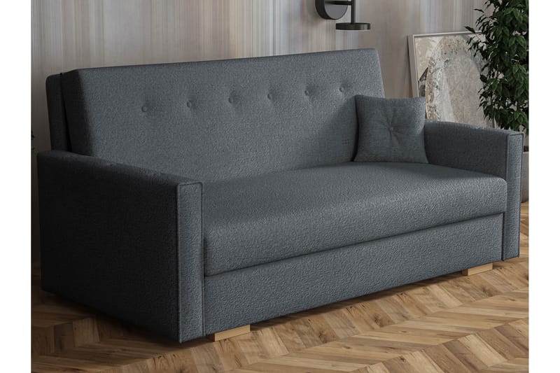 Ajiz Bäddsoffa 3-sits i Bouclé - Grå - Möbler - Vardagsrum - Bäddsoffor