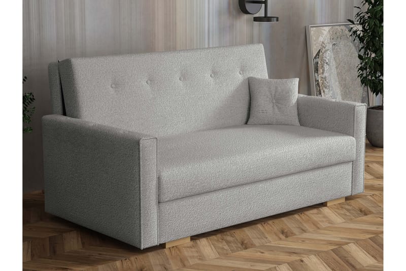 Ajiz Bäddsoffa 3-sits i Bouclé, Grå