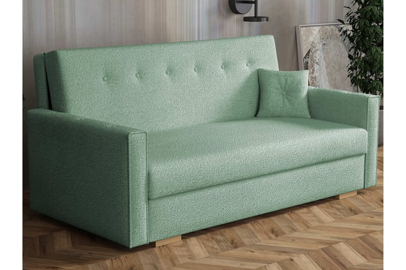 Ajiz Bäddsoffa 3-sits i Bouclé, Grön