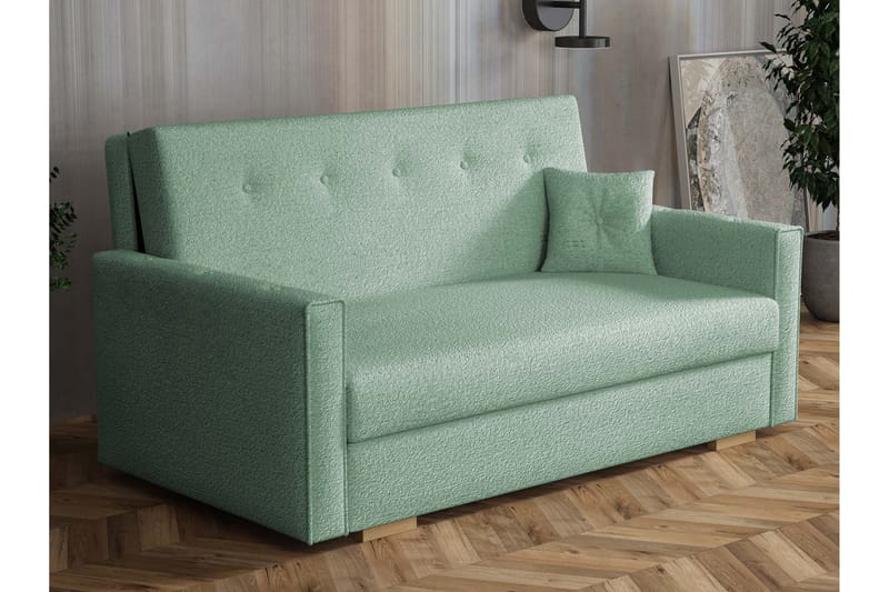 Ajiz Bäddsoffa 3-sits i Bouclé, Grön