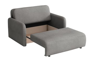 Ajmeri 2-sits Rektangulär Bäddsoffa med Förvaring i Bouclé - Vit - Möbler - Vardagsrum - Bäddsoffor