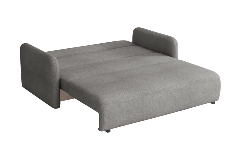 Ajmeri 3-sits Bäddsoffa 150x196 cm med Förvaring i Bouclé - Vit - Möbler - Vardagsrum - Bäddsoffor