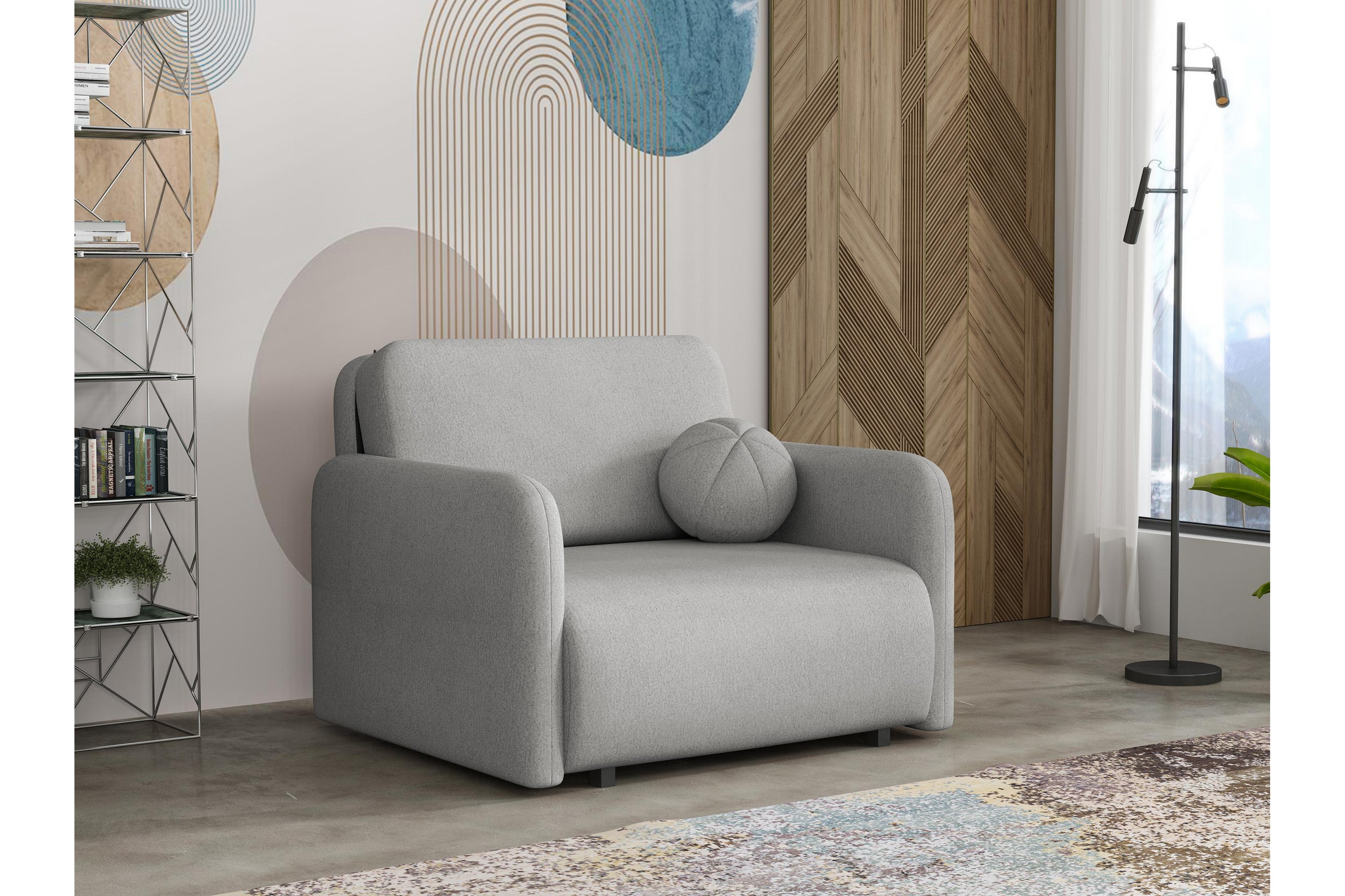 ajmeri bäddsoffa 2-sits - grå