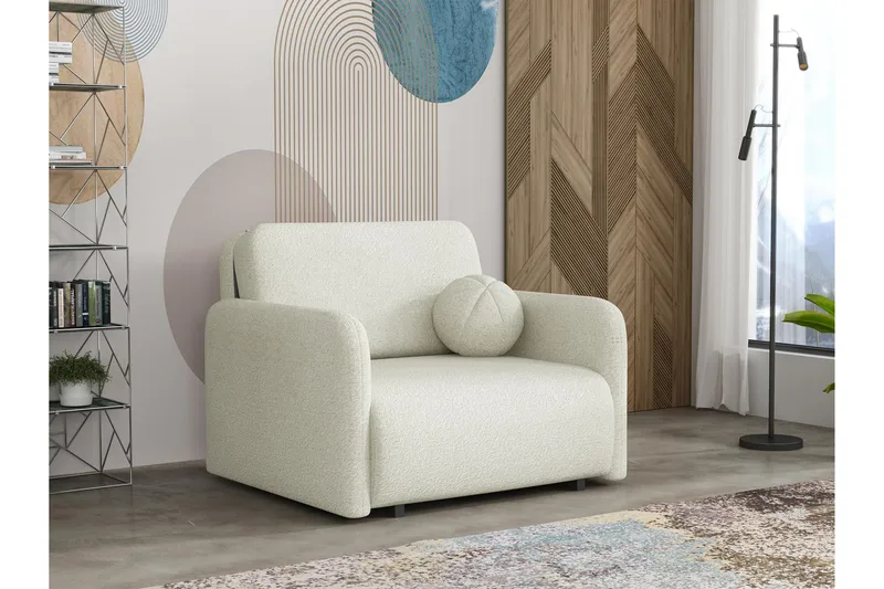 Ajmeri Bäddsoffa 2-sits i Bouclé - Beige - Möbler - Vardagsrum - Bäddsoffor