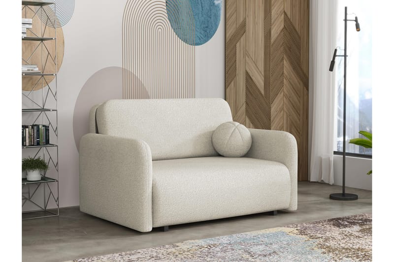Ajmeri Bäddsoffa 2-sits i Bouclé - Beige - Möbler - Vardagsrum - Bäddsoffor