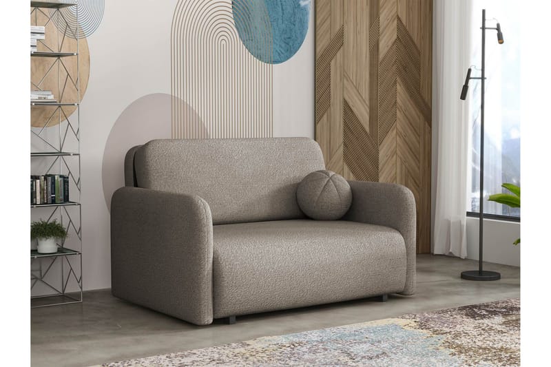 Ajmeri Bäddsoffa 2-sits i Bouclé - Grå - Möbler - Vardagsrum - Bäddsoffor