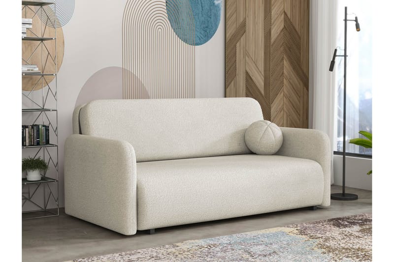 Ajmeri Bäddsoffa 3-sits i Bouclé, Beige