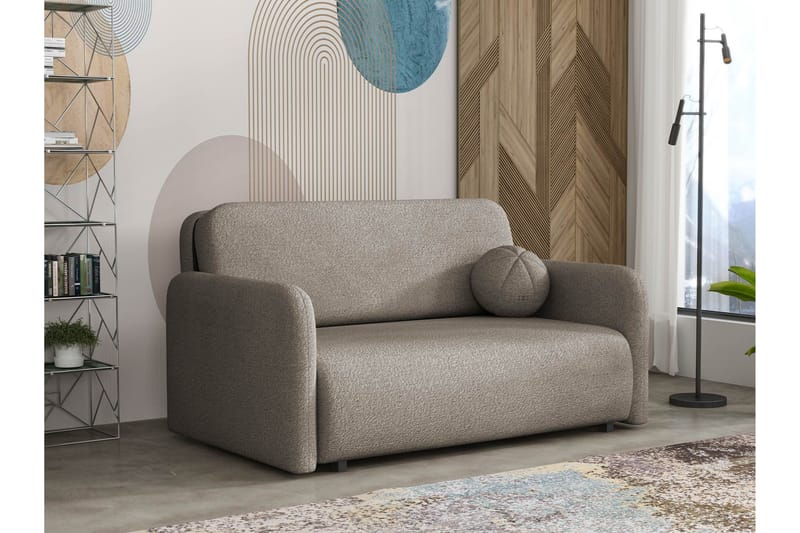 Ajmeri Bäddsoffa 3-sits i Bouclé - Grå - Möbler - Vardagsrum - Bäddsoffor
