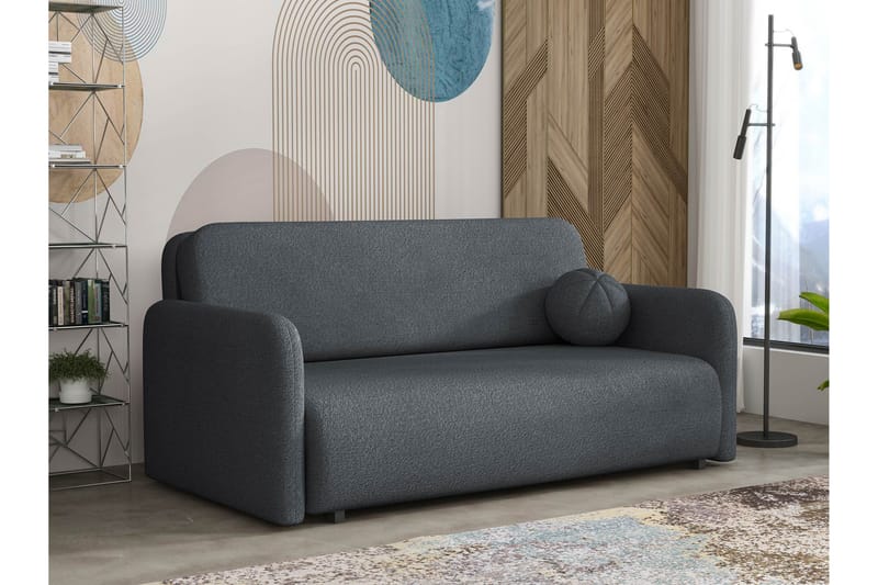Ajmeri Bäddsoffa 3-sits i Bouclé - Grå - Möbler - Vardagsrum - Bäddsoffor