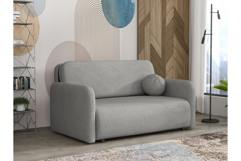 Ajmeri Bäddsoffa 3-sits i Bouclé - Grå - Möbler - Vardagsrum - Bäddsoffor