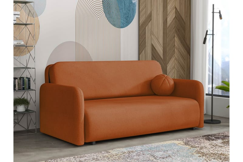 Ajmeri Bäddsoffa 3-sits - Orange - Möbler - Vardagsrum - Bäddsoffor
