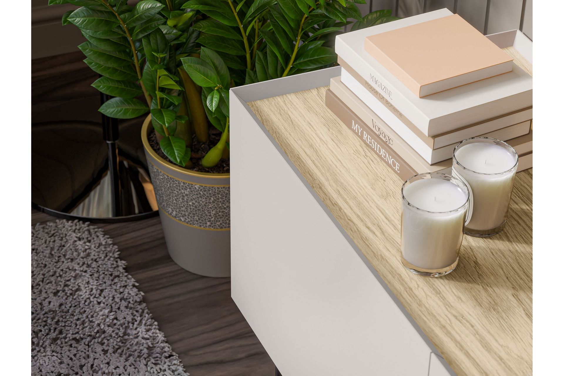 Akie Möbelset För Vardagsrum - Beige - Möbler - Vardagsrum - Möbelset för vardagsrum