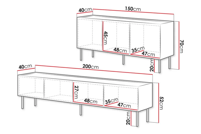 Akie Möbelset För Vardagsrum - Beige - Möbler - Vardagsrum - Möbelset för vardagsrum