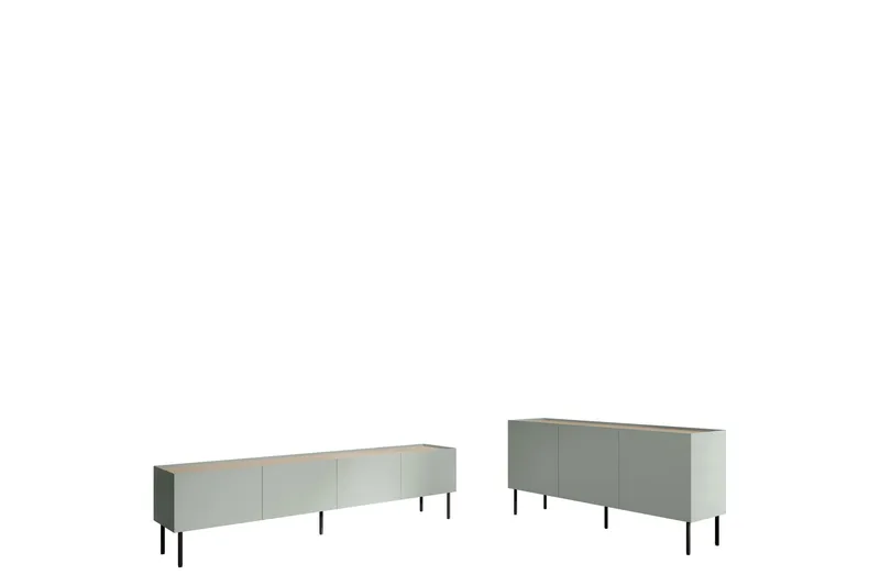 Akie Möbelset För Vardagsrum, Grön