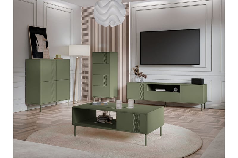 Akiko Möbelset För Vardagsrum - Grön - Möbler - Vardagsrum - Möbelset för vardagsrum