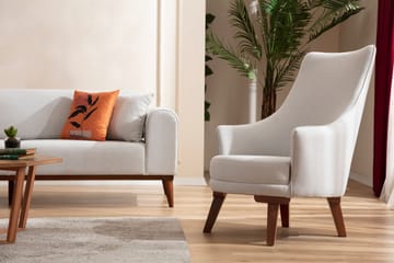 Akio Bäddsoffa 4-sits - Creme - Möbler - Vardagsrum - Bäddsoffor - 4-sits bäddsoffa