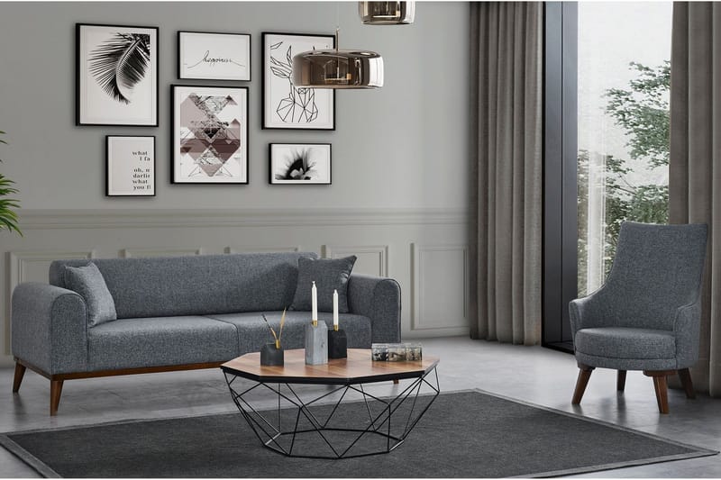 Akio Bäddsoffa 4-sits - Ljusgrå - Möbler - Vardagsrum - Bäddsoffor - 4-sits bäddsoffa