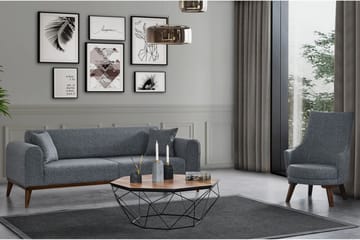 Akio Bäddsoffa 4-sits - Ljusgrå - Möbler - Vardagsrum - Bäddsoffor - 4-sits bäddsoffa