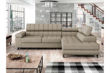 Amshyttan Bäddsoffa m. Schäslong 3-sits