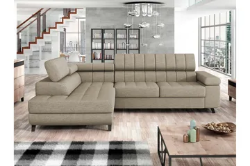 Amshyttan Bäddsoffa m. Schäslong 3-sits