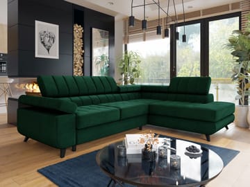 Amshyttan Bäddsoffa med Schäslong 4-sits