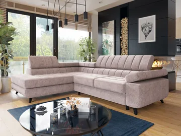 Amshyttan Bäddsoffa med Schäslong 4-sits