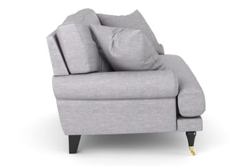 Andrew Loveseat - Ljusgrå/Mässing - Möbler - Vardagsrum - Fåtöljer