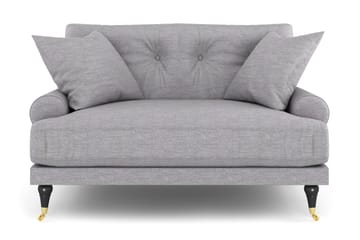 Andrew Loveseat - Ljusgrå/Mässing - Möbler - Vardagsrum - Fåtöljer