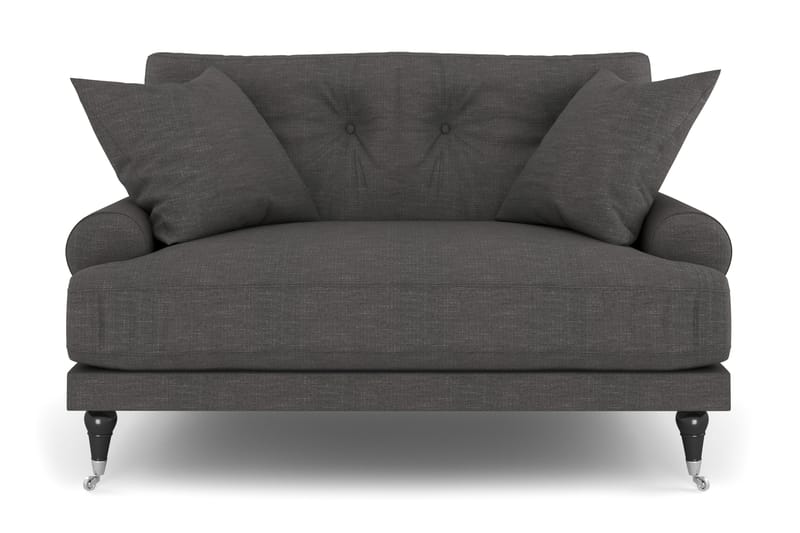 Andrew Loveseat - Mörkgrå/Krom - Möbler - Vardagsrum - Fåtöljer