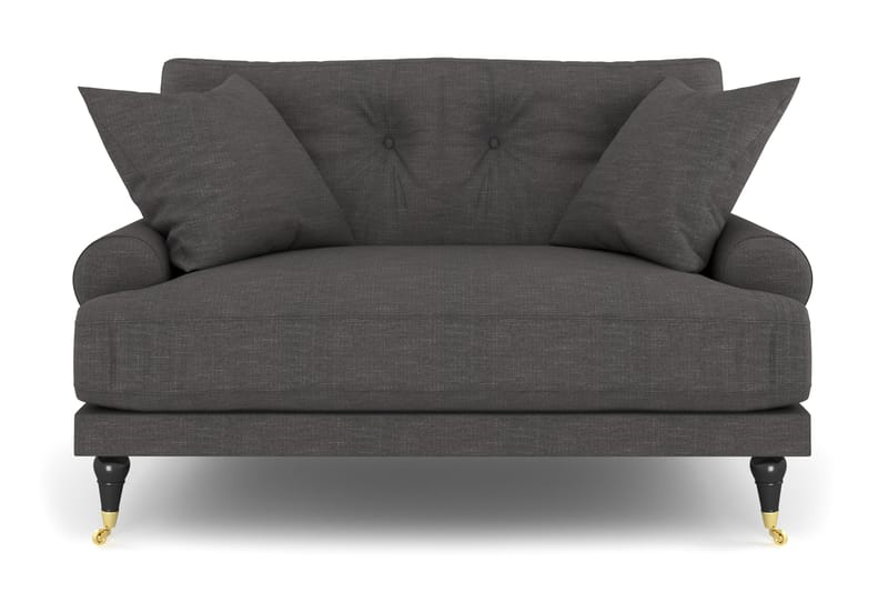Andrew Loveseat - Mörkgrå/Mässing - Möbler - Vardagsrum - Fåtöljer