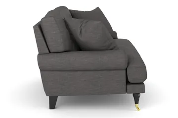 Andrew Loveseat - Mörkgrå/Mässing - Möbler - Vardagsrum - Fåtöljer