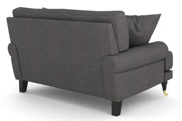 Andrew Loveseat - Mörkgrå/Mässing - Möbler - Vardagsrum - Fåtöljer