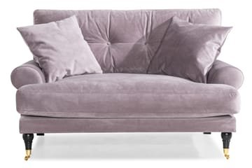 Andrew Loveseat Sammet - Lila/Mässing - Möbler - Vardagsrum - Fåtöljer