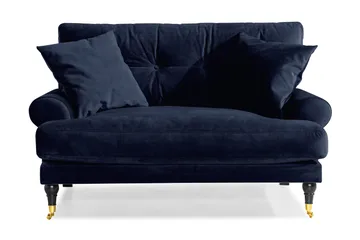 Andrew Loveseat Sammet - Midnattsblå/Mässing - Möbler - Vardagsrum - Fåtöljer
