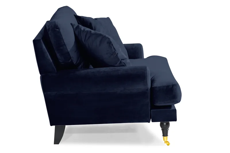 Andrew Loveseat Sammet - Midnattsblå/Mässing - Möbler - Vardagsrum - Fåtöljer