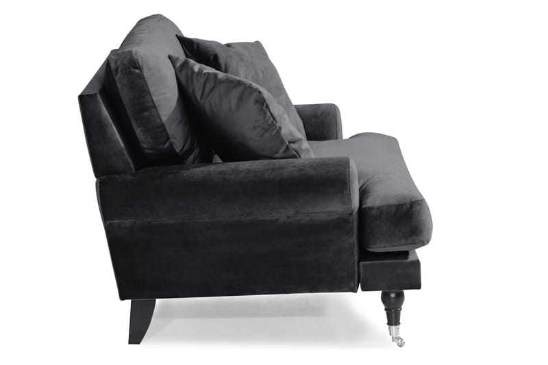 Andrew Loveseat Sammet - Mörkgrå/Krom - Möbler - Vardagsrum - Fåtöljer