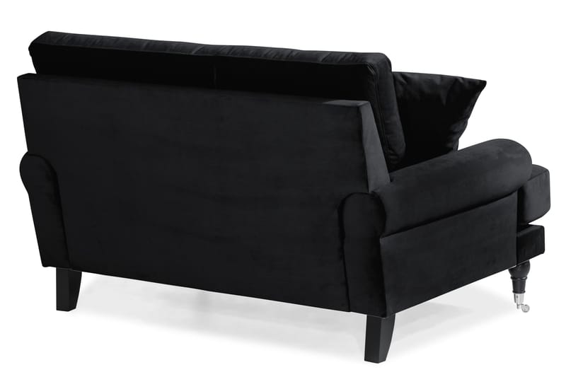 Andrew Loveseat Sammet - Svart/Krom - Möbler - Vardagsrum - Fåtöljer
