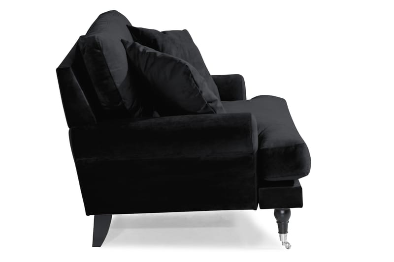 Andrew Loveseat Sammet - Svart/Krom - Möbler - Vardagsrum - Fåtöljer