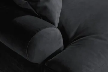 Andrew Loveseat Sammet - Svart/Krom - Möbler - Vardagsrum - Fåtöljer
