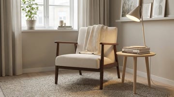 Ängsbro Fåtölj Tyg - Beige - Möbler - Vardagsrum - Fåtöljer