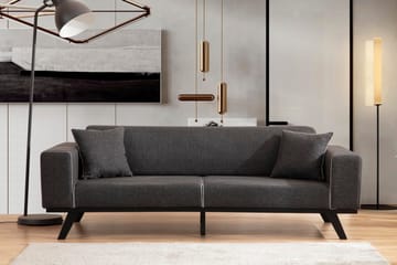 Arioch Bäddsoffa 4-sits - Antracit - Möbler - Vardagsrum - Bäddsoffor - 4-sits bäddsoffa