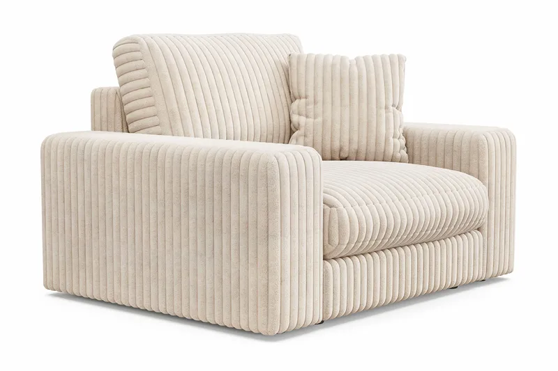 Arken Lyx Djup Fåtölj i Manchester - Beige - Möbler - Vardagsrum - Fåtöljer