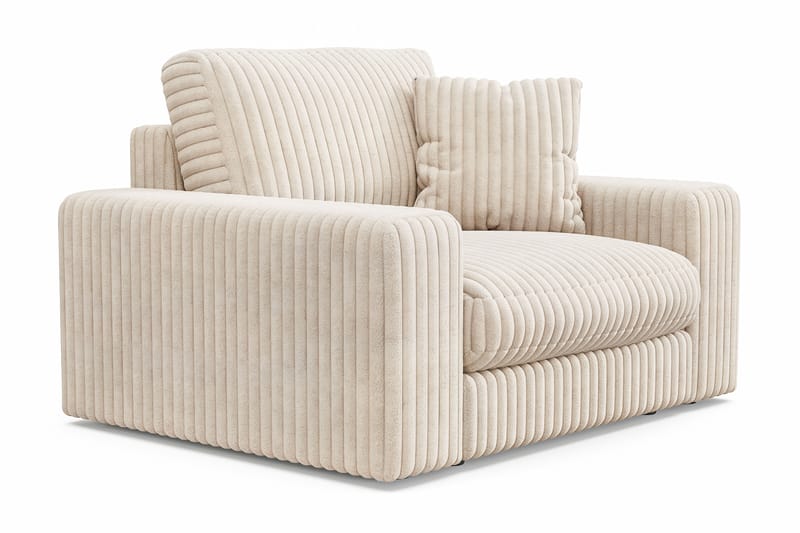 Arken Lyx Djup Fåtölj i Manchester - Beige - Möbler - Vardagsrum - Fåtöljer