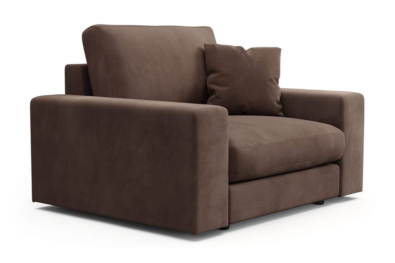 Arken Lyx Djup Fåtölj i Manchester - Brun - Möbler - Vardagsrum - Fåtöljer