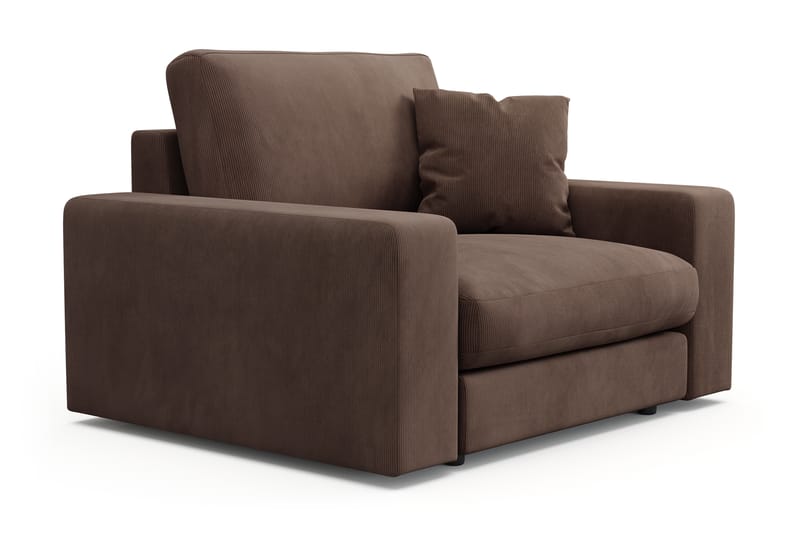 Arken Lyx Djup Fåtölj i Manchester - Brun - Möbler - Vardagsrum - Fåtöljer